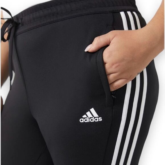 adidas Aeroready Sereno Tapered Jogging Pants with Zipper Split Leg US 2X - Picture 5 of 16